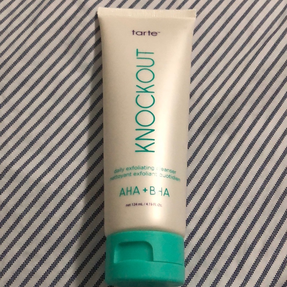 Tarte Knockout daily exfoliating cleanser.